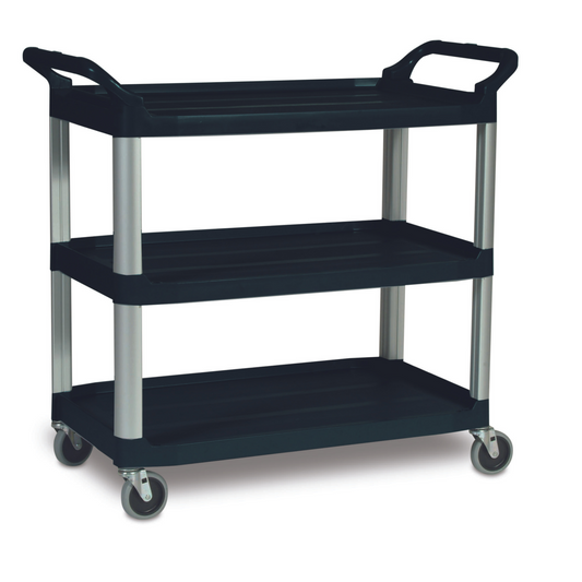 Rubbermaid | Xtra 3 Shelf Utility Cart, 300 lb, Black