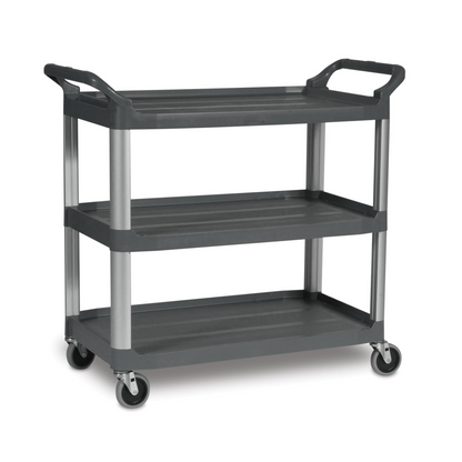 Rubbermaid | Xtra 3 Shelf Utility Cart, 300 lb, Grey