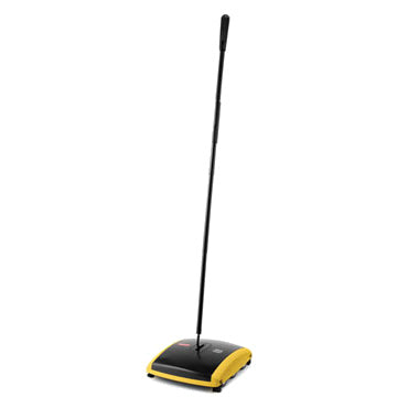 Rubbermaid | Dual Action Bristle Mechanical Sweeper, Black - ChefEquipment.com