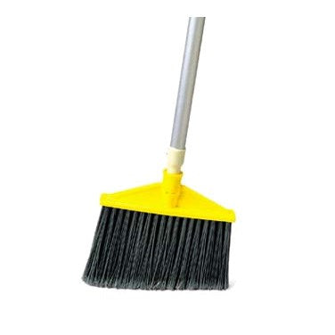 Rubbermaid | Jumbo Smooth Sweep Angle Broom, Black - ChefEquipment.com