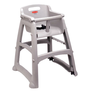 Rubbermaid | Sturdy Chair High Chair, Wheels, Silver - ChefEquipment.com