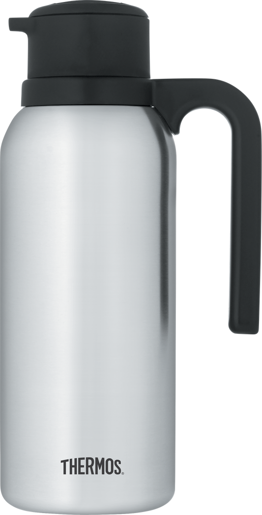 Thermos | Twist & Pour Vacuum Carafe, 34 oz, Stainless Steel