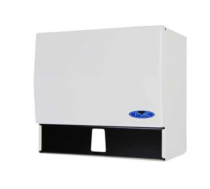 Frost | Universal Paper Towel Dispenser for Single Fold or Rolls, Steel, White