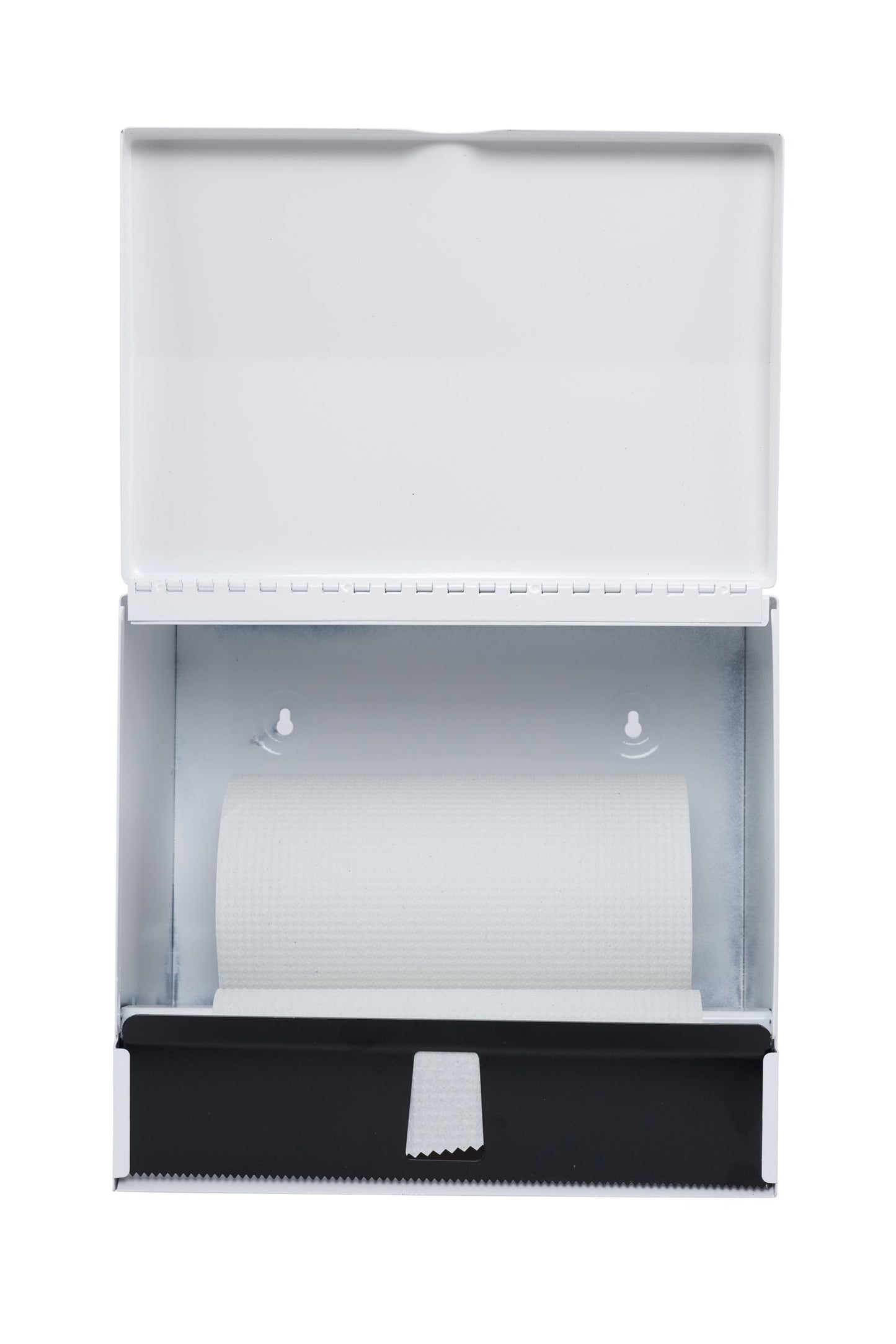 Frost | Universal Paper Towel Dispenser for Single Fold or Rolls, Steel, White