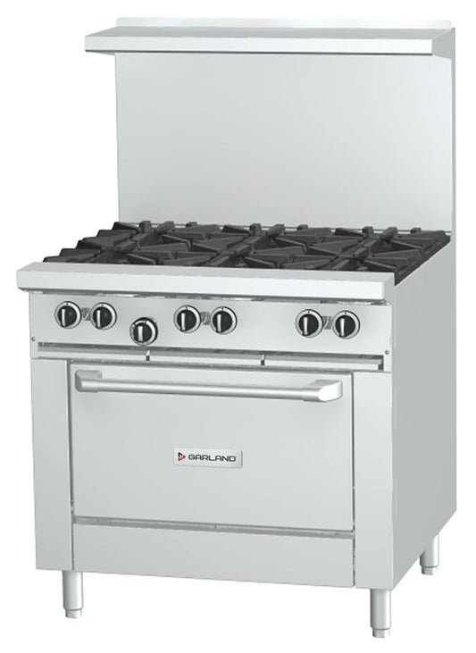 Garland | G Series 36" Gas Restaurant Range with Casters, 6 Burners, Natural Gas