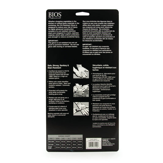 BIOS Cut Resistant Gloves, Small - GL101