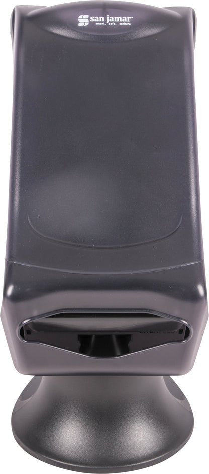 San Jamar | Venue Countertop Napkin Dispenser with Stand, Clear/Black