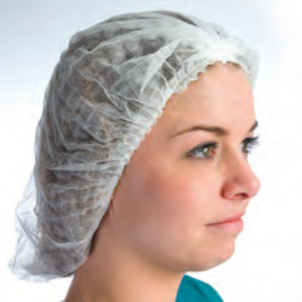 Superior Glove | Hairnet, Pleated Style, 24", White