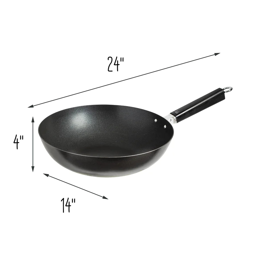 Joyce Chen | Professional Series Nonstick Stir Fry Pan, 12", Carbon Steel/Resin Handle