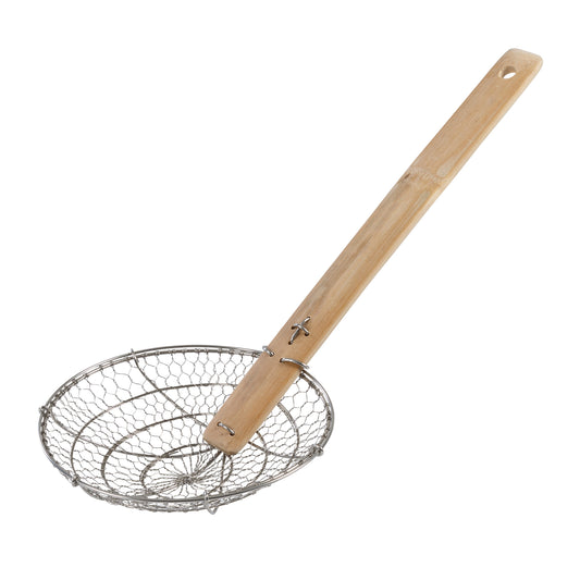 Joyce Chen | Spider Strainer, 7", Stainless Steel/Bamboo