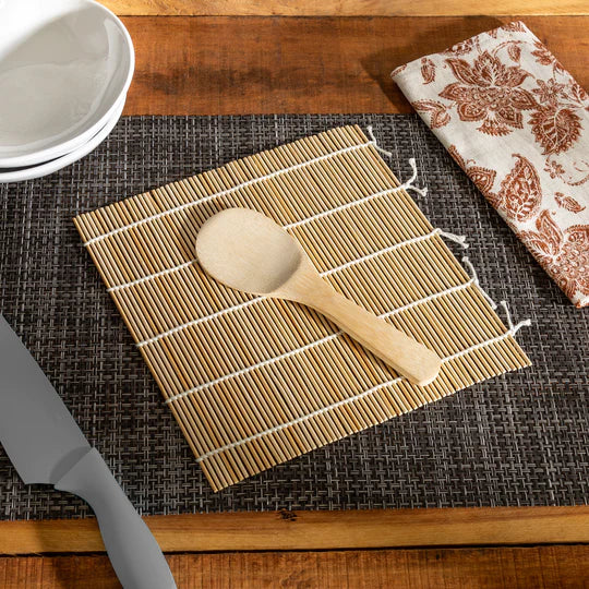 Joyce Chen | Sushi Making Kit, Bamboo Sushi Mat & Bamboo Rice Paddle