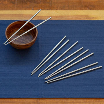 Joyce Chen | Reusable Chopsticks, 9", Stainless Steel (10-pack)