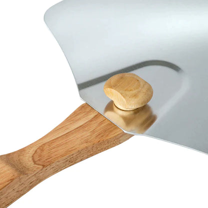 Old Stone Pizza Kitchen | Pizza Peel, Foldable Handle, 12" x 14", Aluminum/Wood