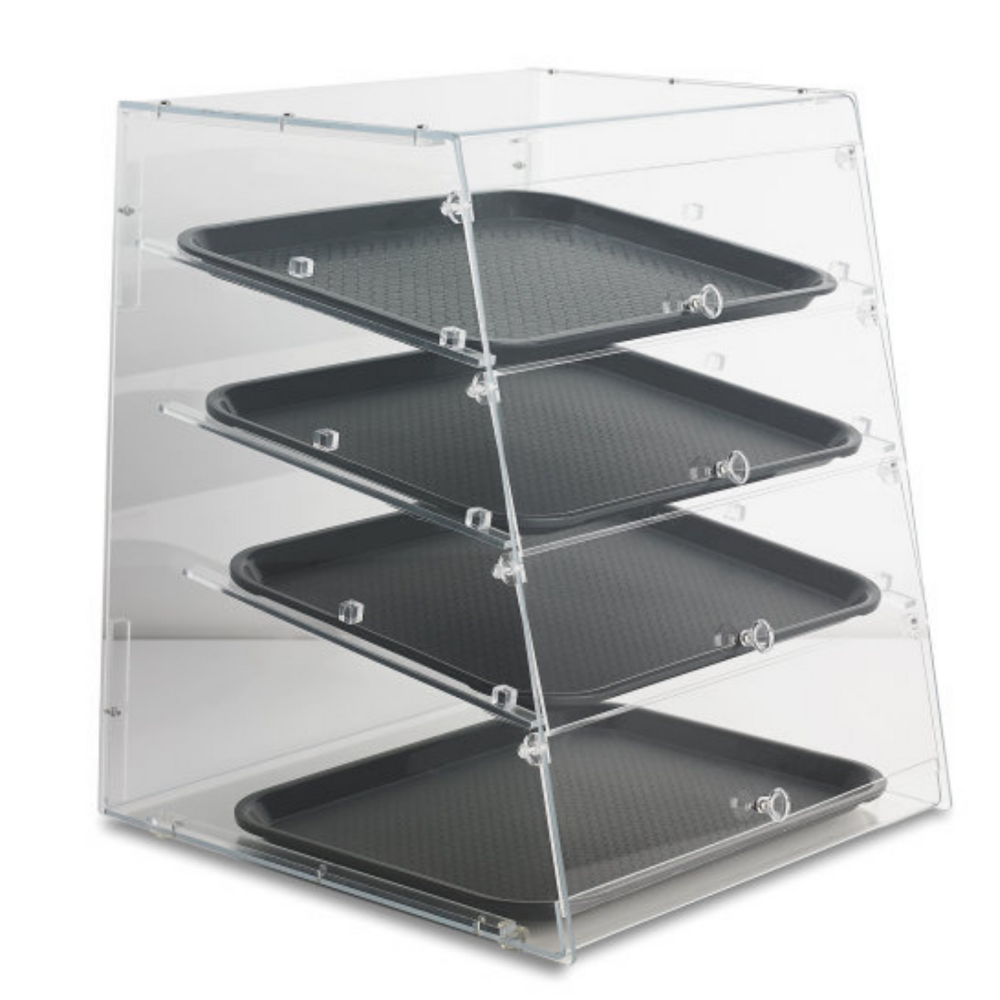 Vollrath | Knock Down Bakery Case, 4 Shelf, Split Rear Doors, Acrylic - ChefEquipment.com