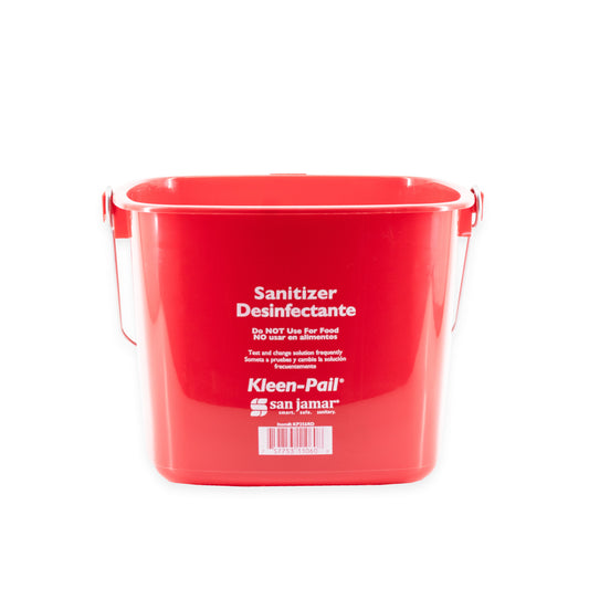 San Jamar | Kleen-Pail, 8 qt, Red