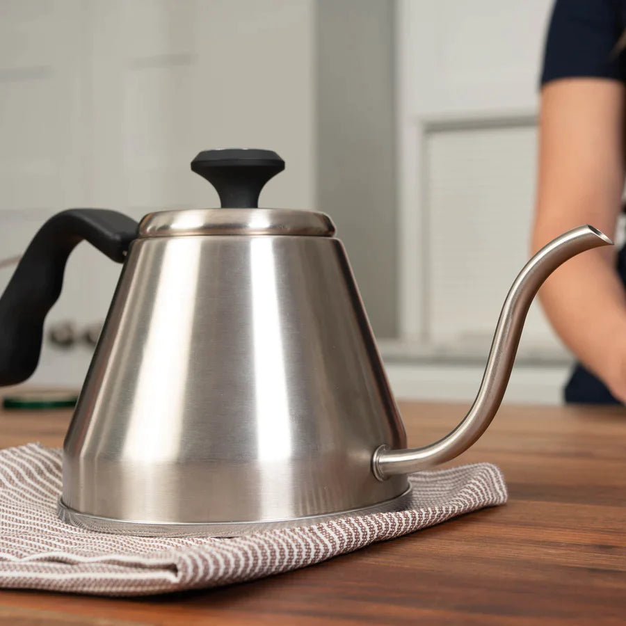 London Sip | Gooseneck Kettle with Thermometer, 4 cups, Stainless Steel