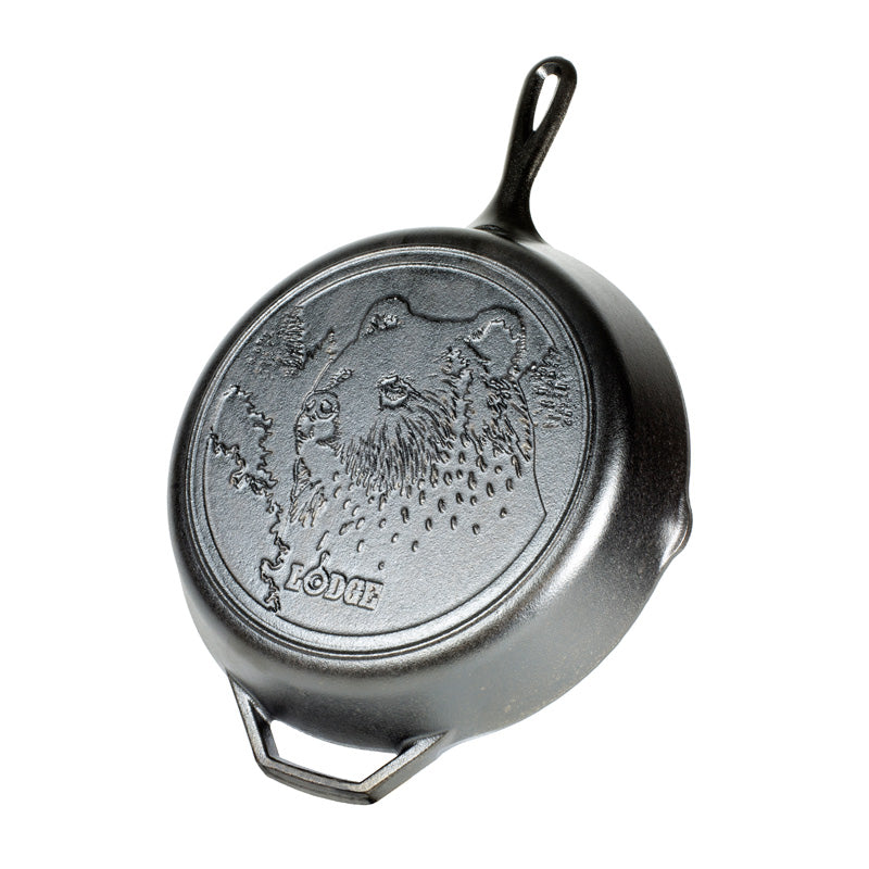 Lodge | Wildlife Series Cast Iron Skillet, 12", Bear