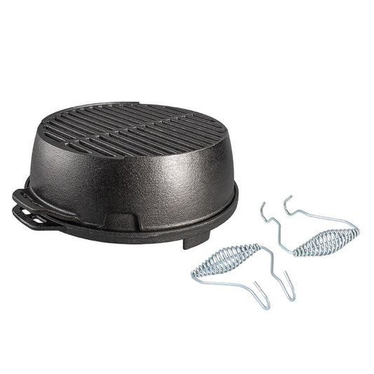 Lodge | Kickoff Grill Portable Cast Iron Grill, 12"