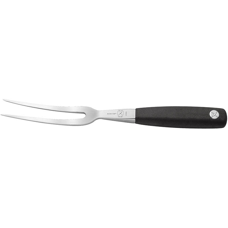 Mercer | Genesis Curved Carving Fork, Black Handle