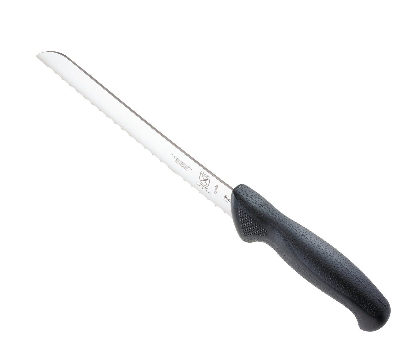 Mercer | Millennia Bread Knife, Wavy Edge, 8", Black