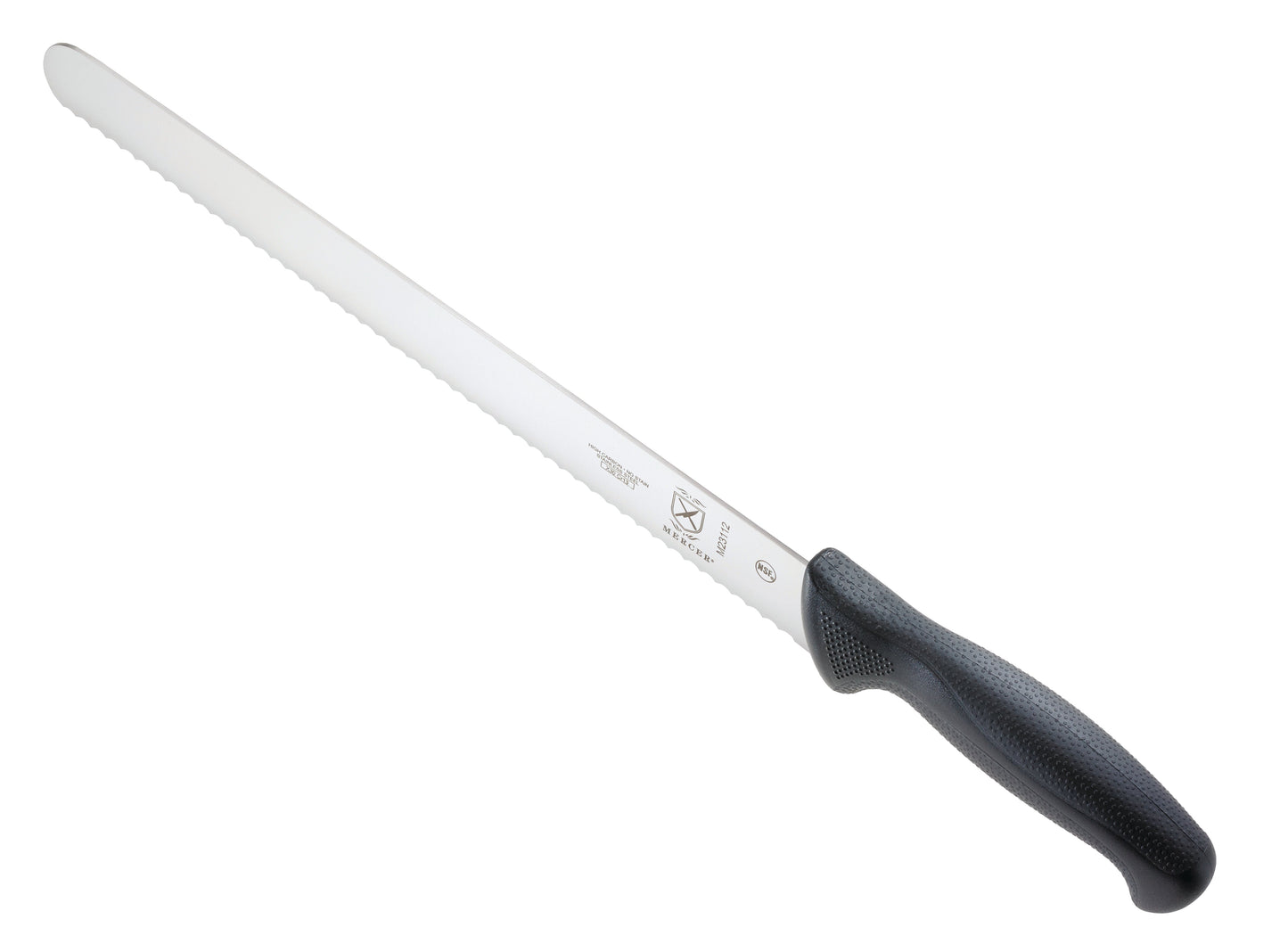 Mercer | Millennia Slicing Knife, Wavy Edge, 12", Black