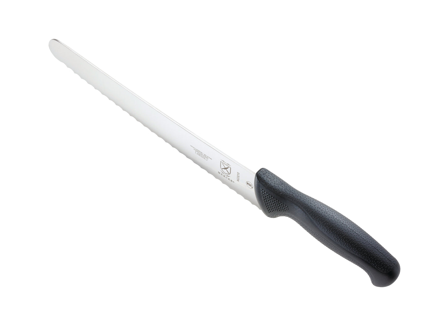 Mercer | Millennia Wide Bread Knife, Wavy Edge, 10", Black