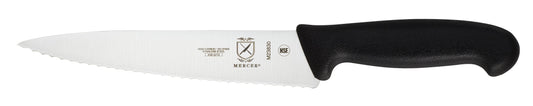 Mercer | Millennia Chef Knife, Wavy Edge, 7.5", Black