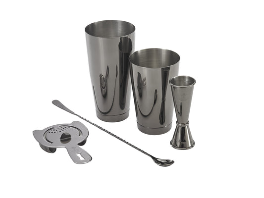 Mercer | Barfly 5 Piece Basic Bar Set, Black Finish