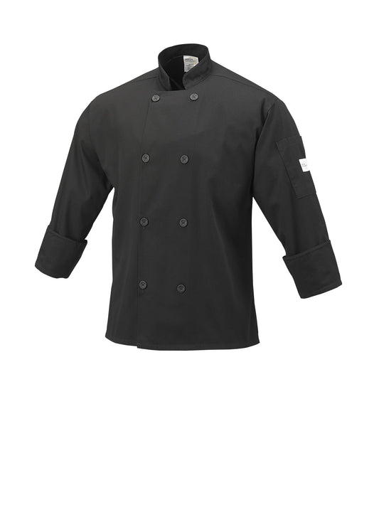 Mercer | Millennia Unisex Long Sleeve Chef/Cook Jacket, XLarge, Black