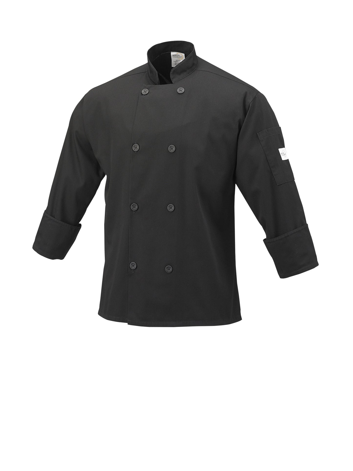 Mercer | Millennia Unisex Long Sleeve Chef/Cook Jacket, 4XLarge, Black