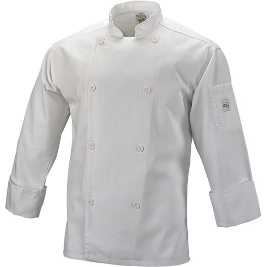 Mercer | Genesis Unisex Long Sleeve Chef Jacket, 4XLarge, White