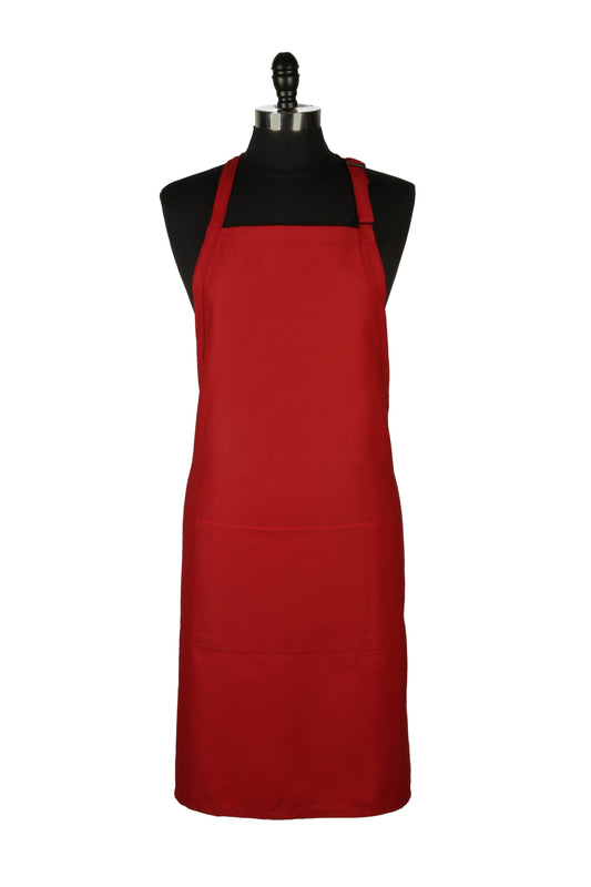 Mercer | Genesis Bib Apron with Pocket, Red