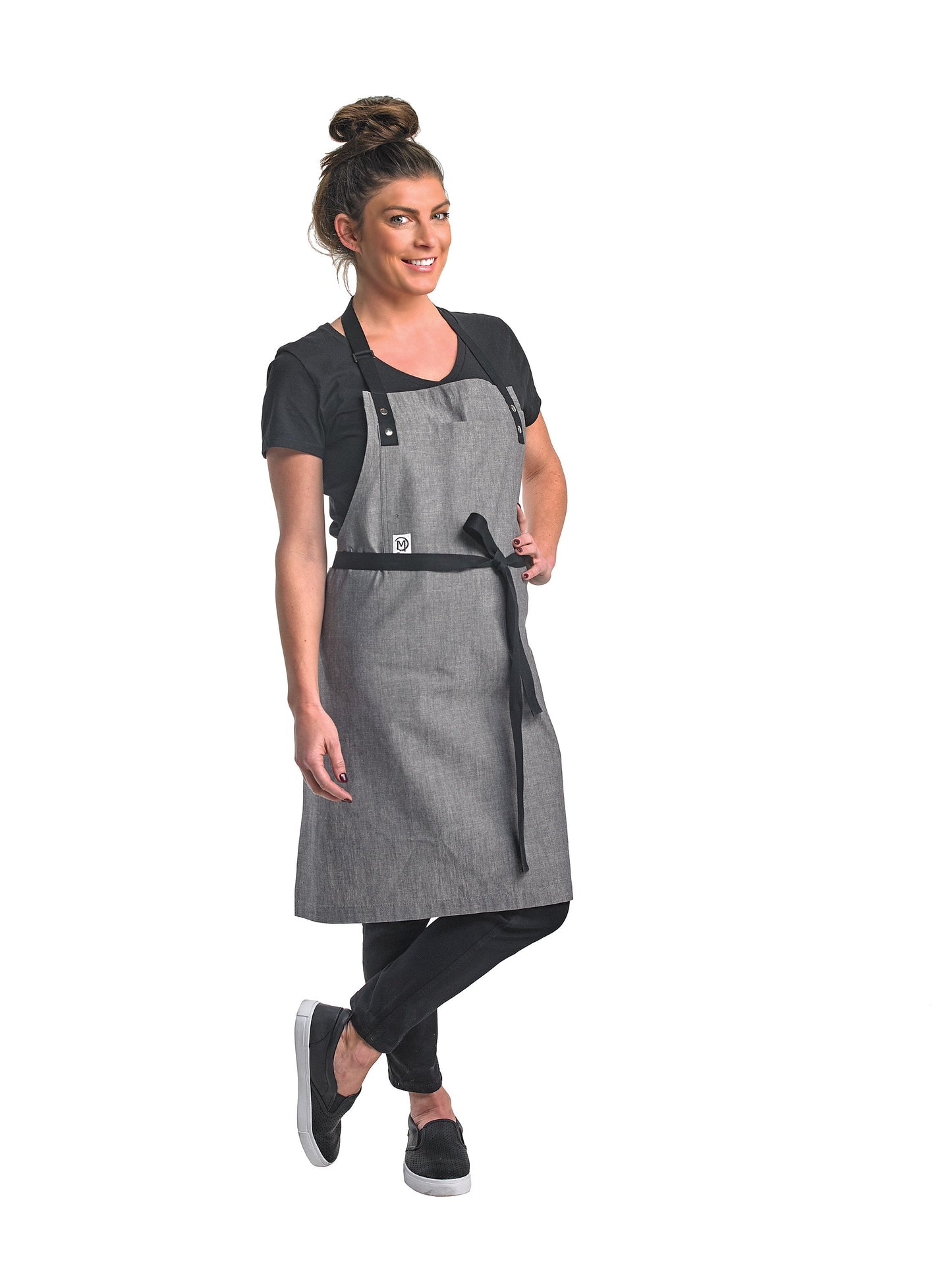 Mercer | Metro Edge Odin Bib Apron, Light Grey