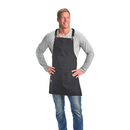 Mercer | Metro Edge Renegade Bib Apron, Black/Brown