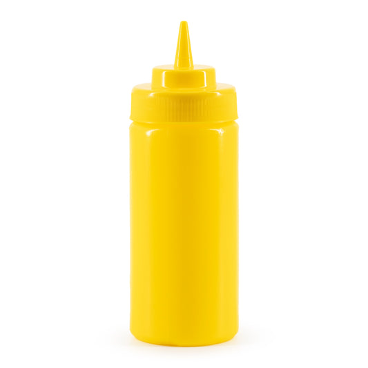 Rabco | Wide Mouth Squeeze Bottle, 16 oz, Yellow