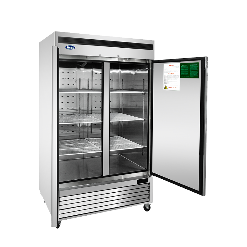 Atosa | MBF8503GR Bottom Mount Double Stainless Steel Door Reach-In Freezer, 55", 115/60/1