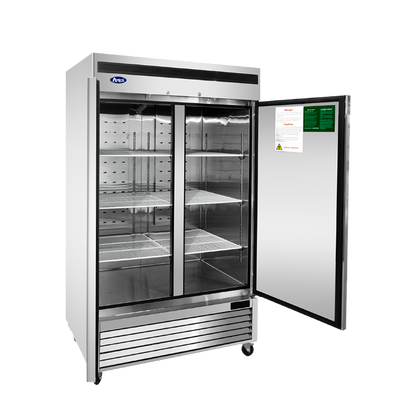 Atosa | MBF8503GR Bottom Mount Double Stainless Steel Door Reach-In Freezer, 55", 115/60/1