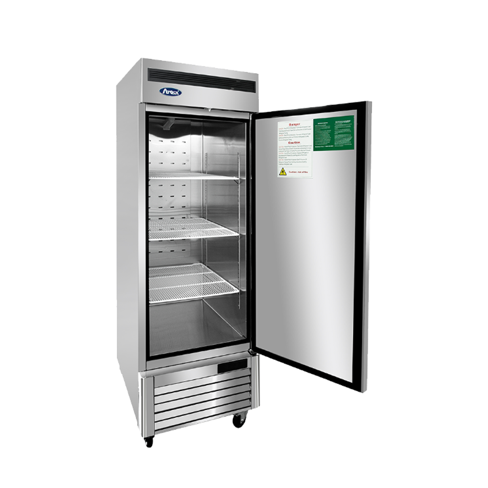 Atosa | MBF8505GR Bottom Mount Single Stainless Steel Door Reach-In Refrigerator, 27", 115/60/1