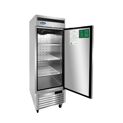 Atosa | MBF8505GR Bottom Mount Single Stainless Steel Door Reach-In Refrigerator, 27", 115/60/1