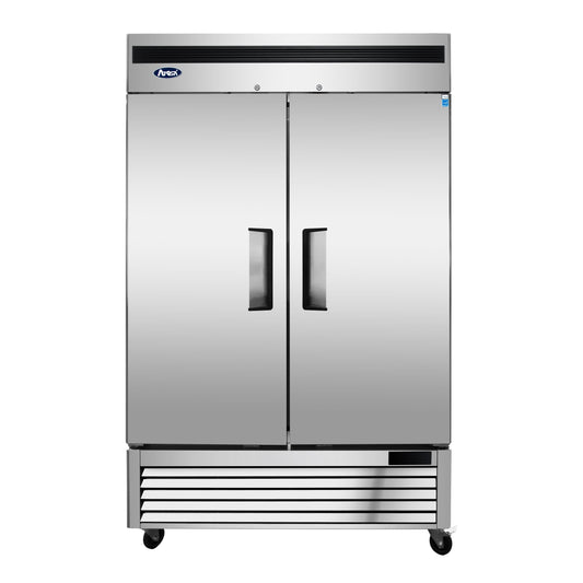 Atosa | MBF8507GR Bottom Mount Double Stainless Steel Door Reach-In Refrigerator, 55", 115/60/1