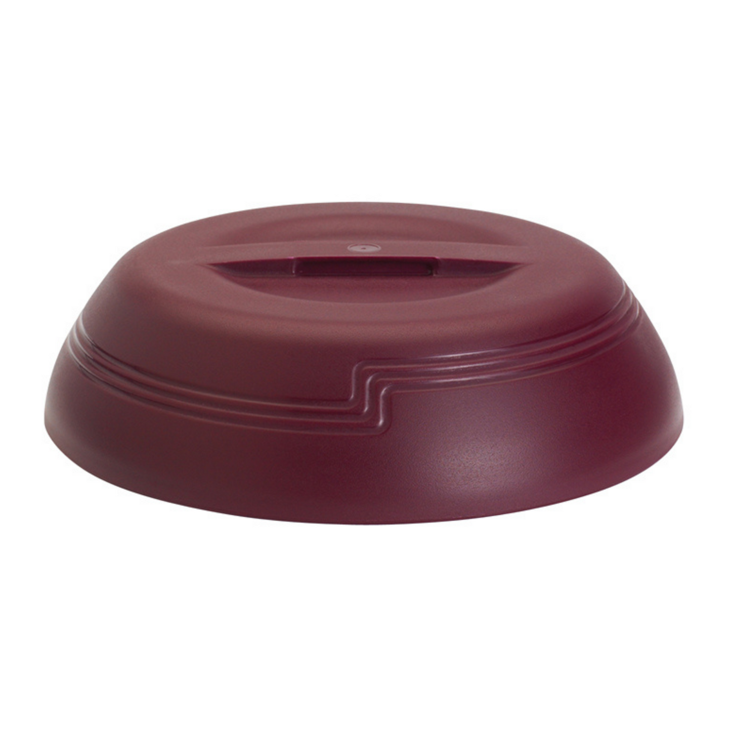 Cambro | Camwear Shoreline Insulated Delivery Ware Low Profile Dome, 9", Cranberry (12-pack)