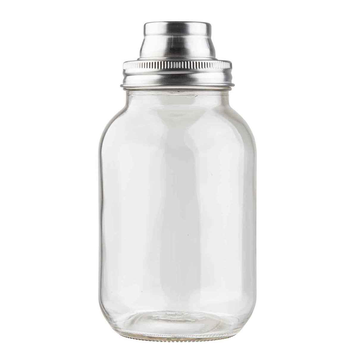 TableCraft | Mason Jar Shaker, 30 oz, Glass/Stainless Steel