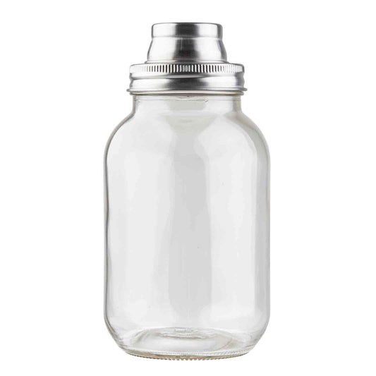 TableCraft | Mason Jar Shaker, 30 oz, Glass/Stainless Steel