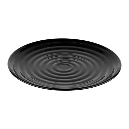 G.E.T. | Milano Round Plate, 15", Black Melamine (6-pack)