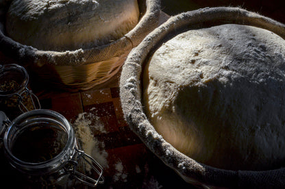 Matfer Bourgeat | Panier rond d’étanchéité en osier doublé de lin / Banneton, 8 1/4"
