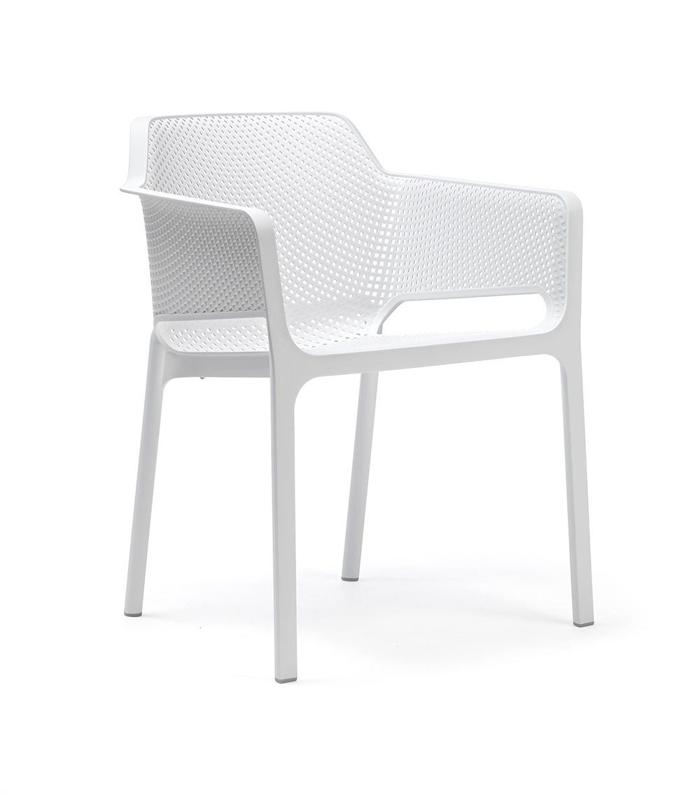NARDI Net Arm Chair, Bianco (4-pack) - 40326.00.000
