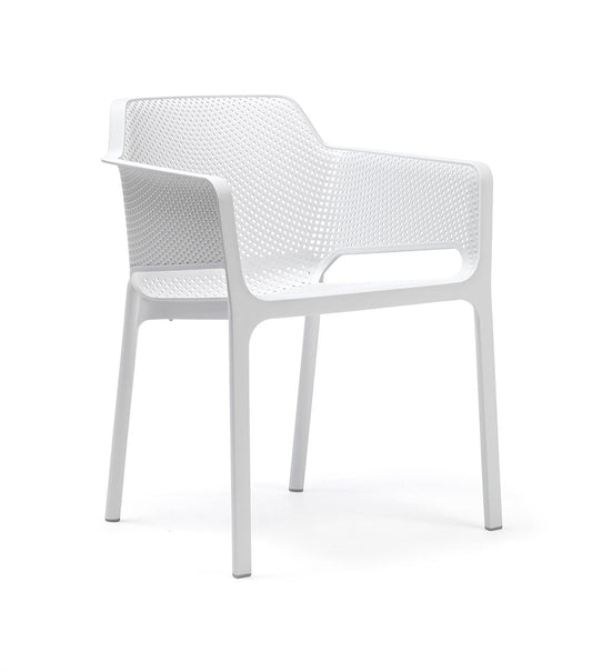 NARDI Net Arm Chair, Bianco (4-pack) - 40326.00.000