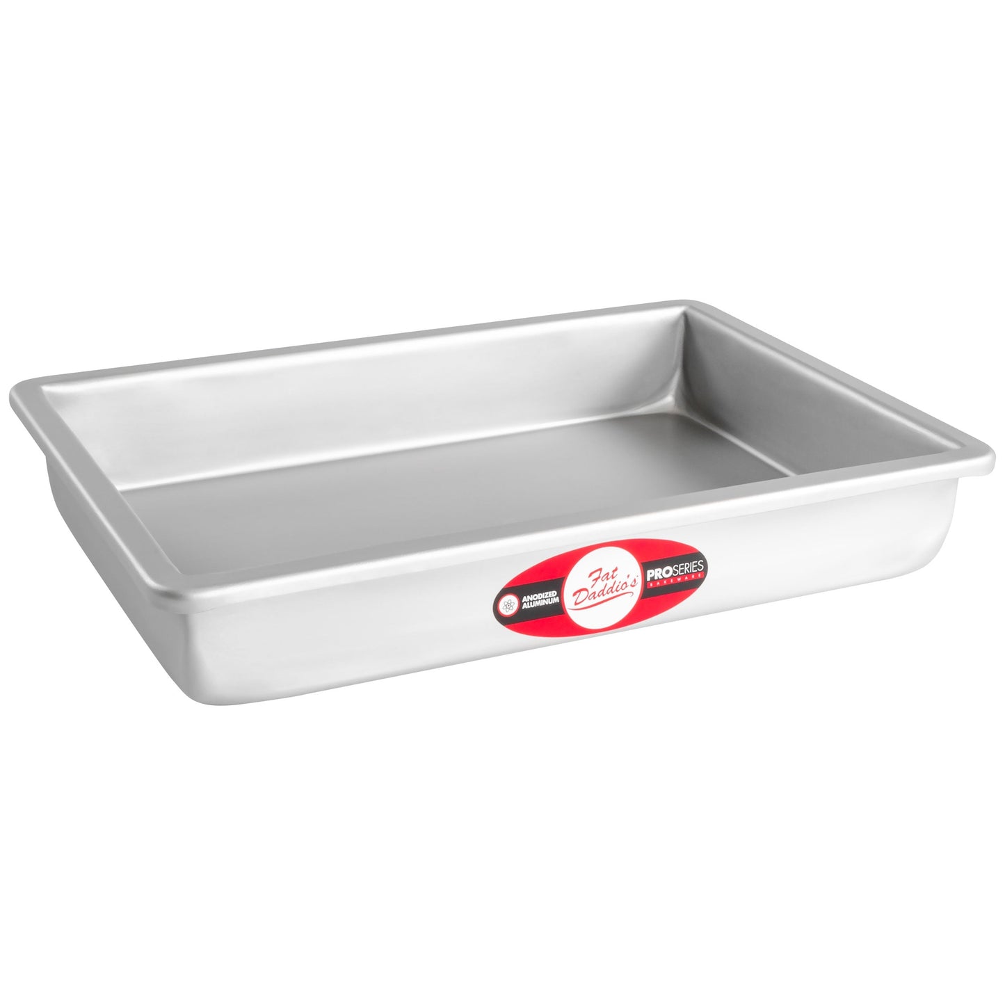 Fat Daddio's | Sheet Cake Pan, 8" x 12" x 2", Anodized Aluminum