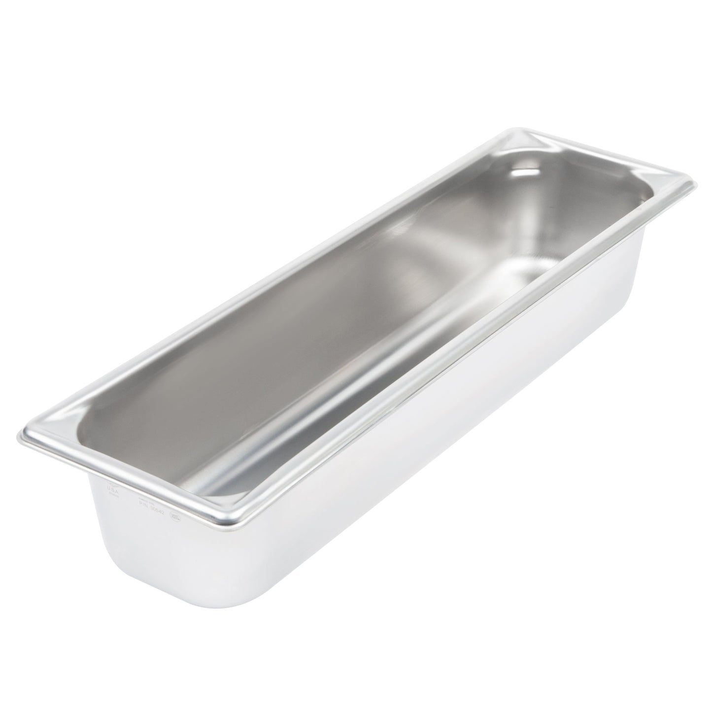 Vollrath Super Pan V Half Long Size Food Pan, 4" Deep, 22 Gauge Stainless Steel - 30542