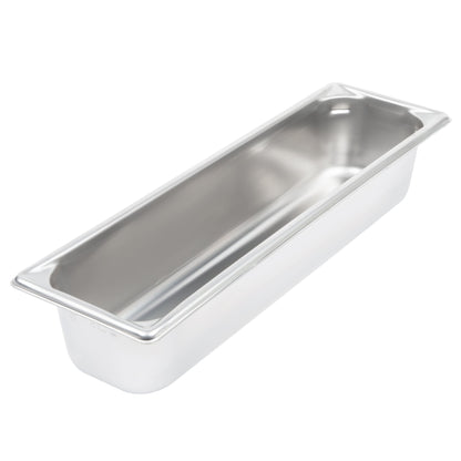 Vollrath Super Pan V Half Long Size Food Pan, 4" Deep, 22 Gauge Stainless Steel - 30542